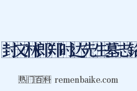封文林郎郑时达先生墓志铭是什么意思的图片